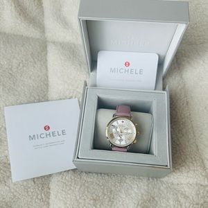 MICHELE Sporty Sport Sail Two-Tone Peony Silicone Watch